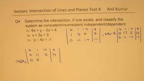 Vectors Intersection of Lines and Planes Test Part 2 MCV4U - EDEXCEL - GCSE