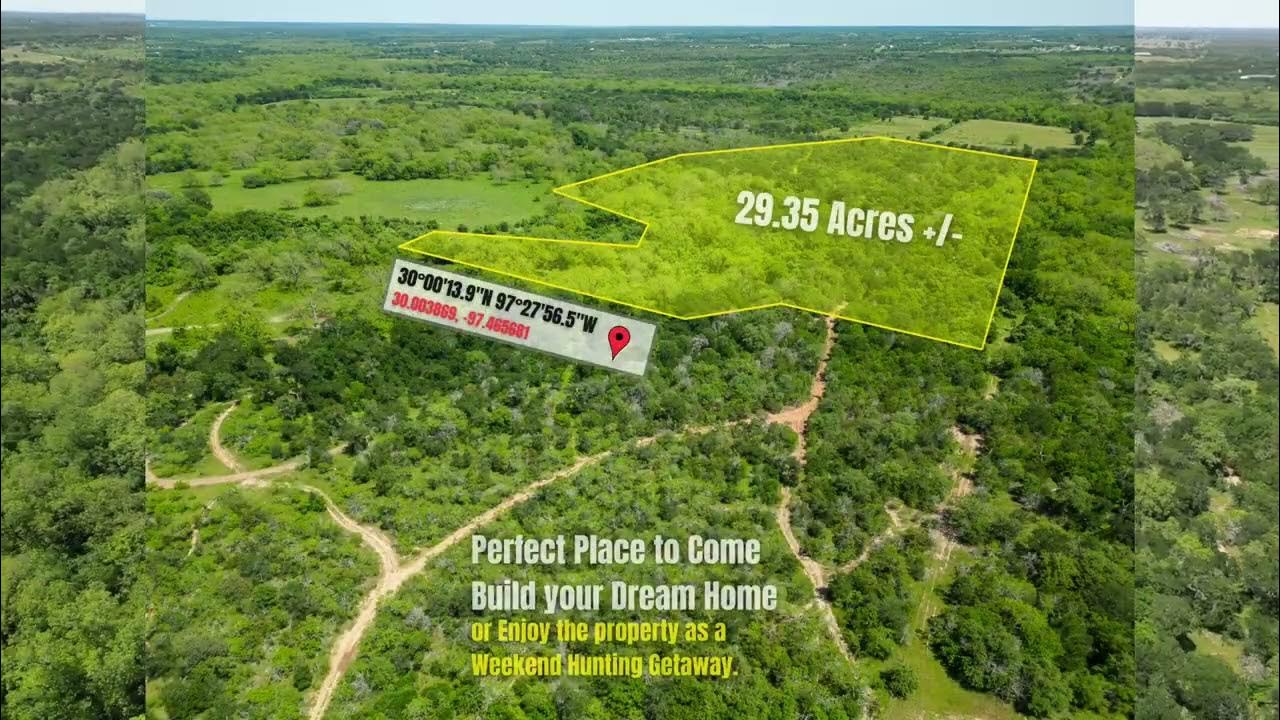 29.35 Wooded Acres in Bastrop, Texas with Pecan Orchard YouTube