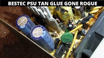 Fixing a Bestec ATX-300-12E PSU - Glue starting to cause short circuit