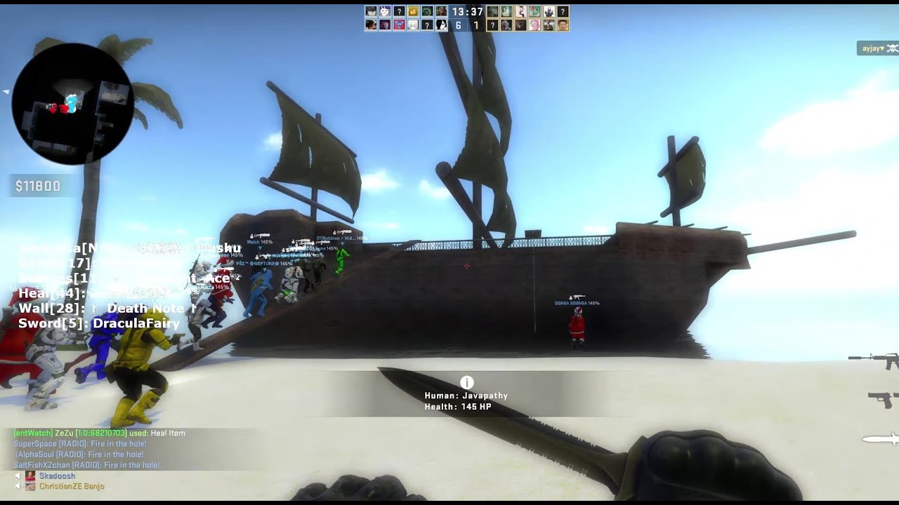 CS:GO Zombie Escape - Ze_Pirates_Port_Royal_v5_6 - YouTube