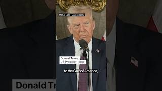 Trump says the Gulf of Mexico will become the "Gulf of America" #politics #shorts