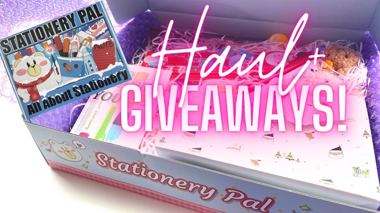 Stationery Pal HAUL + GIVEAWAYS! Christmas, Mildliners, Mystery Set