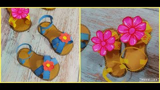 DIY MINI PAPER SLIPPERS / Paper Crafts For School / Paper Craft /kids craft ideas