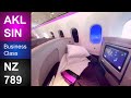 Auckland  singapore longhaul business class air new zealand boeing 7879 dreamliner zknzl