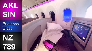 Auckland - Singapore Longhaul Business Class Air New Zealand Boeing 787-9 Dreamliner (ZK-NZL) screenshot 5