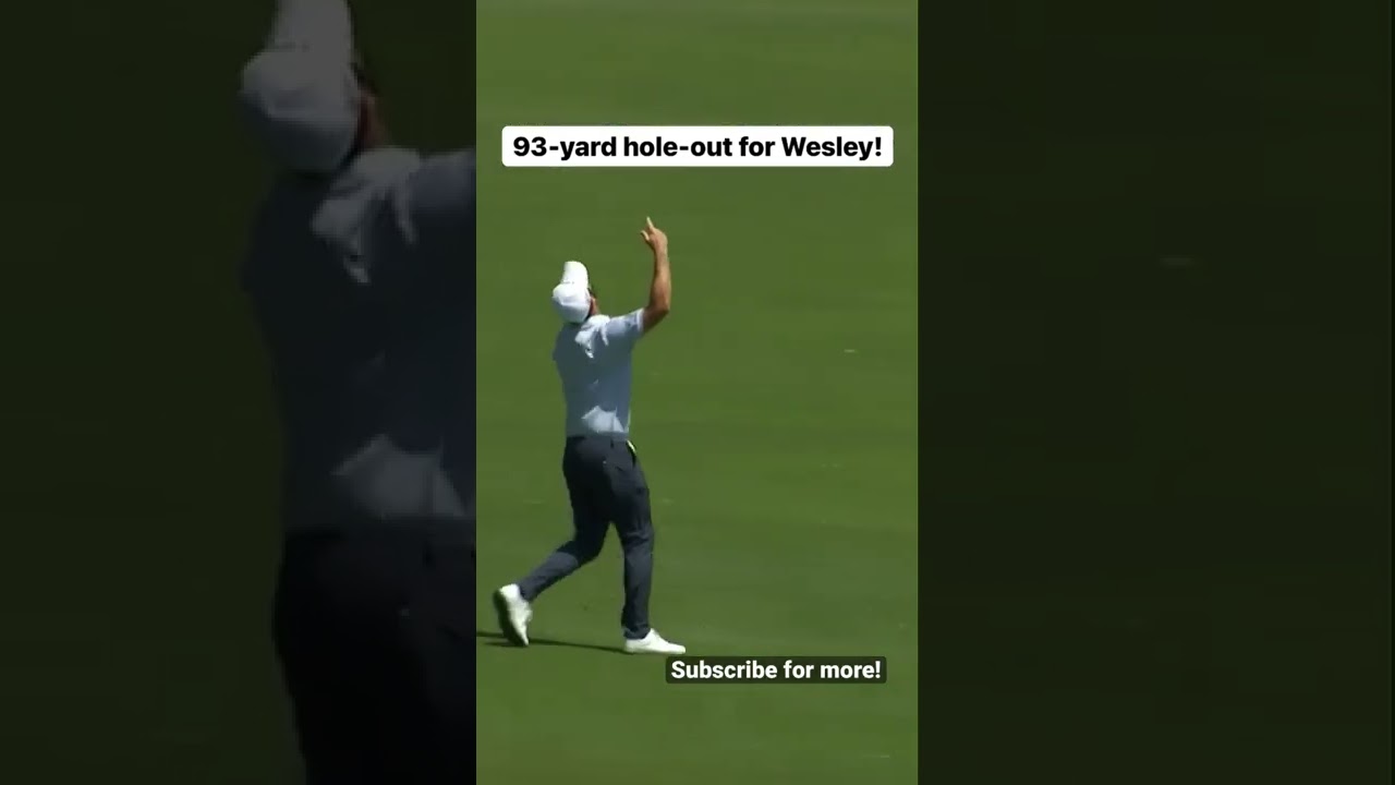 WATCH: Wesley Bryan Holes out for Eagle! @bryanbrosgolf #golf #golfswing #pga #pgatour #golfer #tigerwoods