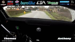 Embarquée Finale Rallye Béthune 2022 - ES6 La Clarence - Chauffray/Hamard