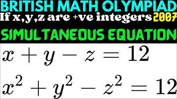 Learn How to Solve Simultaneous Equations?|Math Olympiad Questions