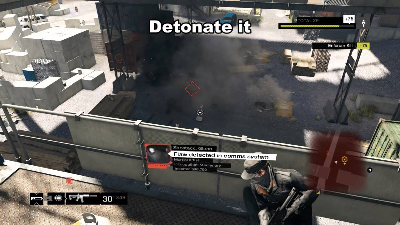 Watch Dogs kill enforcer easy from cover YouTube