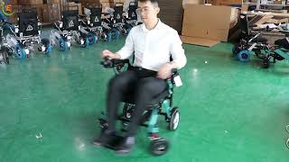 Aluminum Magnesium Alloy Electric Wheelchair Lightweight