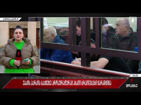 ვაკის პარკის საქმე - პროკურატურამ ახალი ბრალდებები წარადგინა