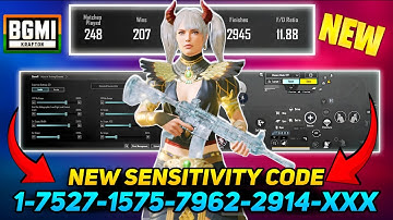 NEW UPDATE 3.9 BEST🔥SENSITIVITY CODE + CONTROL SETTINGS BGMI/PUBG MOBILE