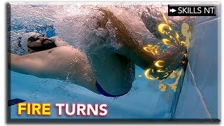 Advanced Flip turns and open turns :: Fire turns!