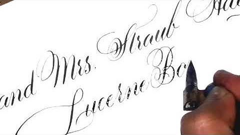 Addressing Envelopes with Pointed Pen Calligraphy|Copperplate Calligraphy| address Writing