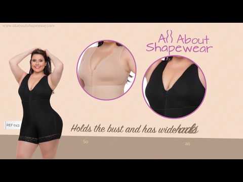 Full Body Shaper Butt Lifter Short Style With Bra & High Back Coverage - Ref 043 @Allaboutshapewear