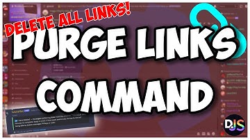 How to make a PURGE LINKS command for your discord bot! || Discord.js V14