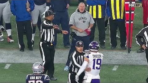 Adam Thielen Flips Out On Belichick After Challenge Flag