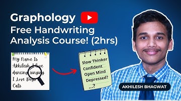 Free Graphology Handwriting Analysis Online Course! | 2hrs | Akhilesh Bhagwat | Graphologymadesimple