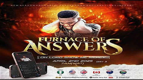 SPECIAL NEW MONTH PRAYERS || FURNACE OF ANSWERS [DAY 3] || NSPPD || 2ND APRIL 2025