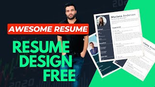 Awesome CV Resume Design Tutorial in canva | CV Designing cvmaking cvcreating cvwriting Design