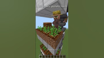 Fitting many auto farm in 4x4 square in minecraft #shorts #redstone #minecraft