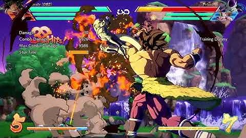 DBFZ Broly(Dbs) 1 combo with every grabs