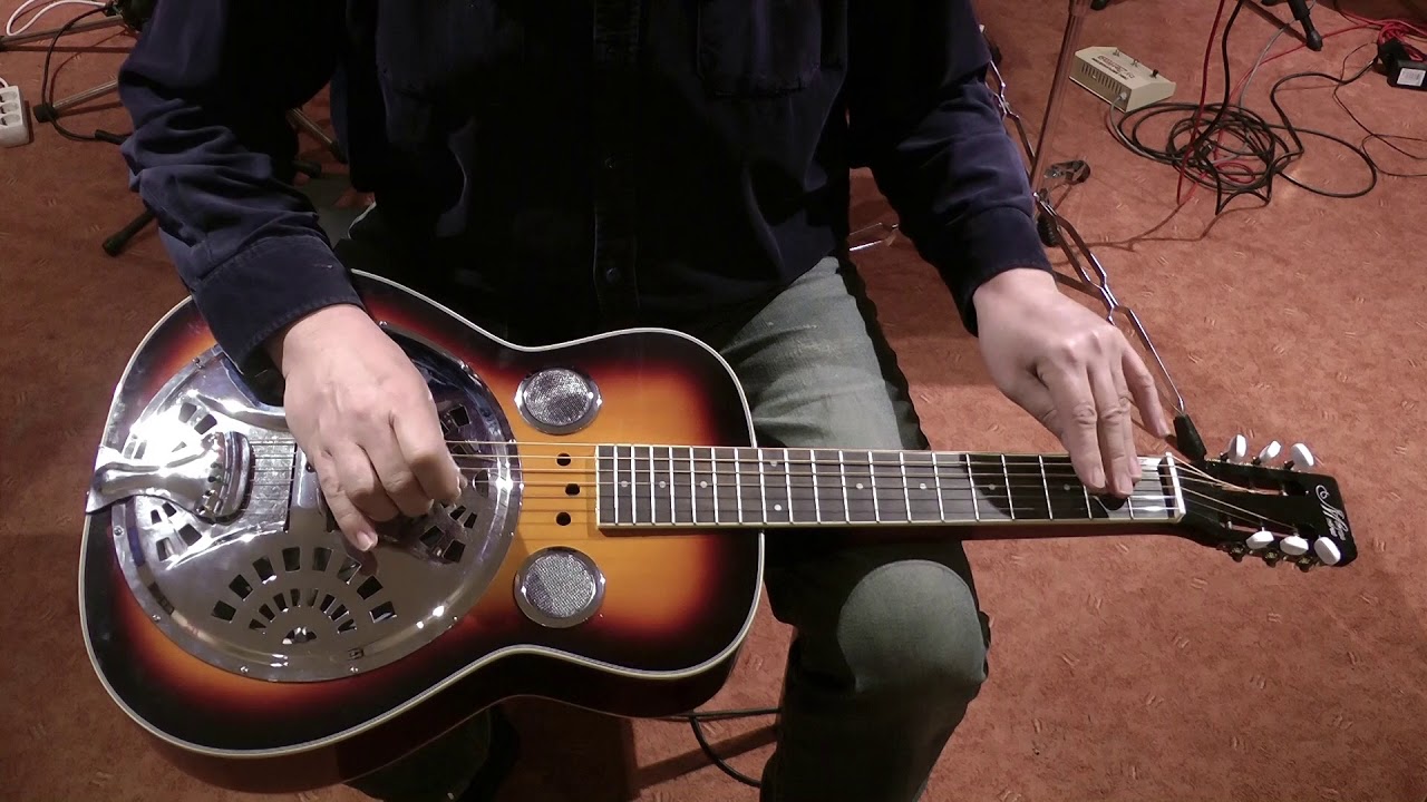 Monroe Squareneck Resonator Guitar mit Fishman Nashville Spider