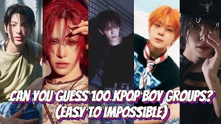 Can You Guess 100 Kpop Boy Groups? (Easy To Impossible) 