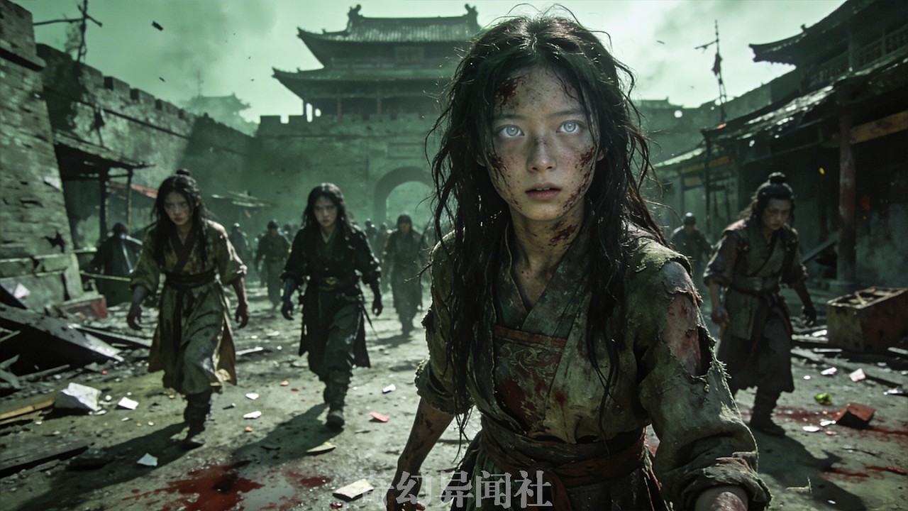 Девушка-зомби бесчинствует, а вирус контролирует живых.