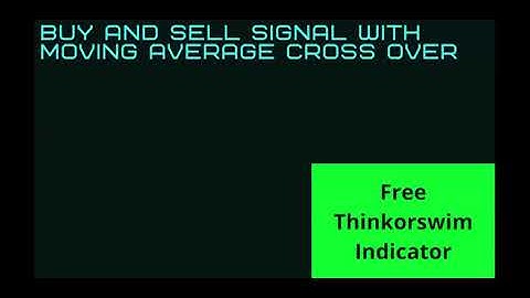 FREE Indicator with buy/sell signals | Moving Average Crossovers For ThinkOrSwim