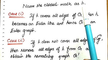 #11 A given connected graph G is Euler graph if and only if all the vertices of G are of even degree