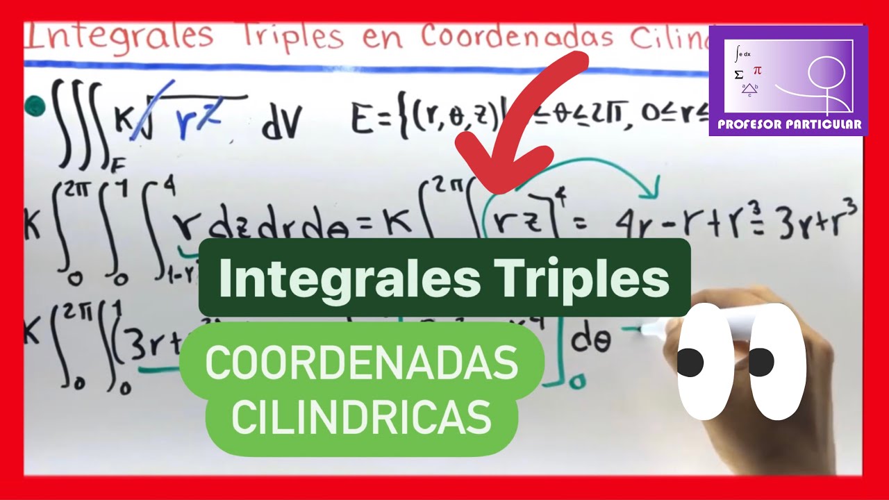 INTEGRALES TRIPLES en COORDENADAS CILINDRICAS | NO MÁS REPROBAR
