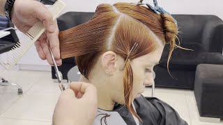 SUPER HAIRCUT - SHORT STAKED BOB CUT WITH HIDDEN UNDERCUT