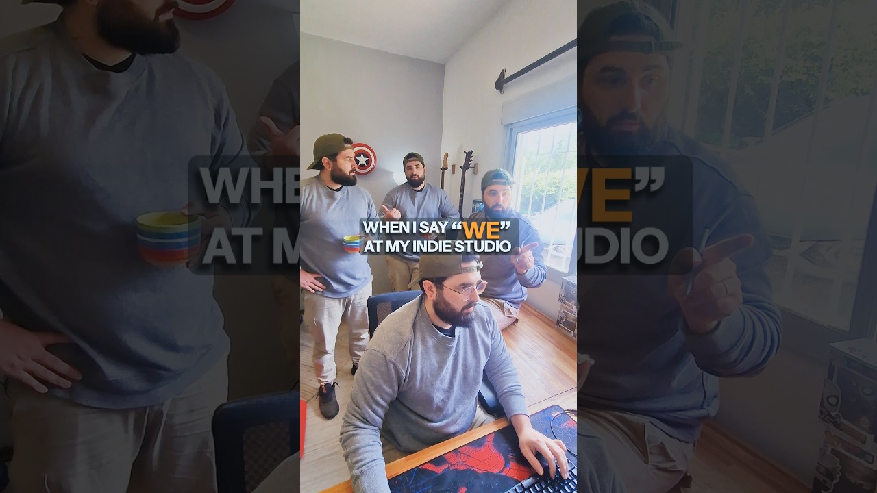 Being a solo dev is a team effort 😂 CEO, developer, artist, marketing team… we’re all exhausted.