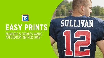 Easy Prints Number and Express Name Application Instruction