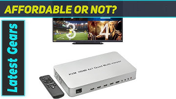 Expert Connect 4 Ports Quad HDMI KVM Multi-Viewer: The Ultimate Display Solution!
