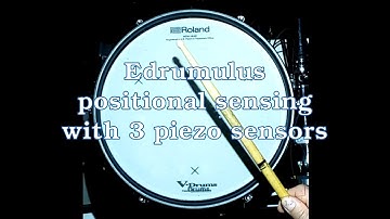 Edrumulus advanced positional sensing using 3 piezo sensors