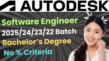 Autodesk is hiring 2025/24/23/22 Batch | No % Criteria | Branch? | Required Skills? | Location? #job