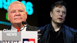 Ford government to pay fee to break $100M deal with Musk’s Starlink