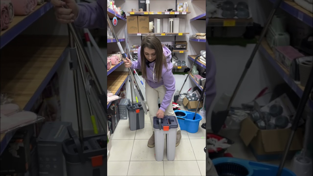 Mop cu găleată cu stoarcere wash/dry ( xyj-j6 )