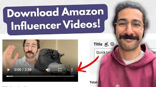 How to Download Your Amazon Influencer Videos!