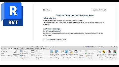 How to Use Dynamo Player in Revit – Complete Setup & Package Guide