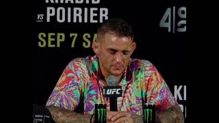 Dustin Poirier after Khabib Nurmagomedov loss “I let Myself Down”