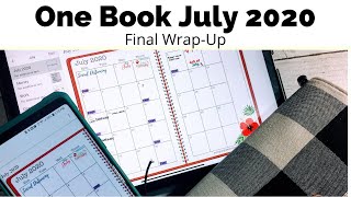 One Book July 2020 Wrap-Up #onebookjuly2020 || #theawesomeplanner