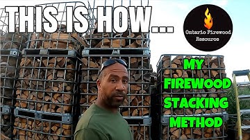 HOW I STACK MY IBC TOTES WITH FIREWOOD - DON