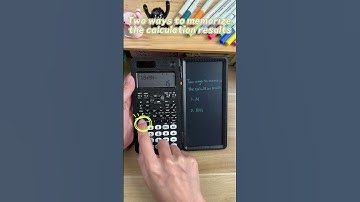 Two ways to memorize the calculation results in newyes NY-82MS scientific calculator  #tutorial