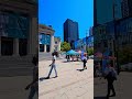 Enjoy great sunny day walking downtown live performance vancouver canada