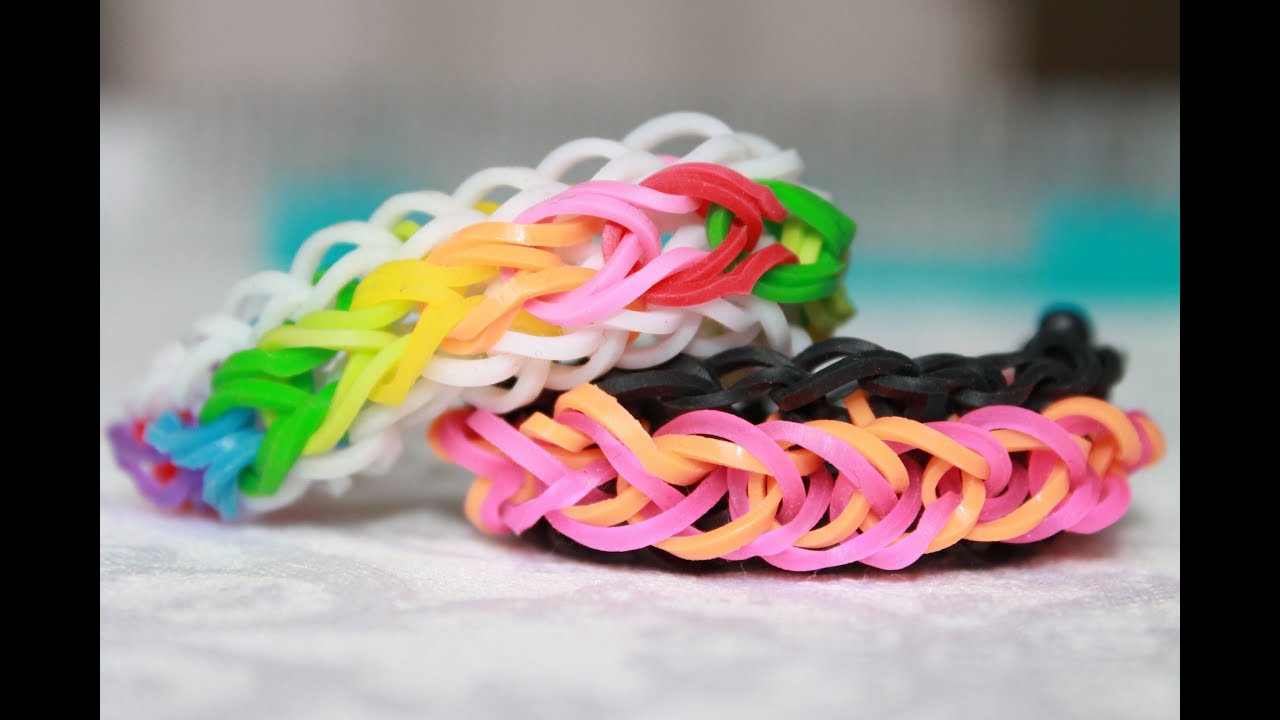 Varken Staat Saai Rainbow loom Nederlands Raindrop Armband Bracelet - YouTube