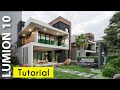 Lumion 10 Realistic Render Tutorial #21 Modern House