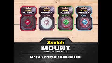 How to Use Scotch-Mount™ Extreme Double-Sided Mounting Tape